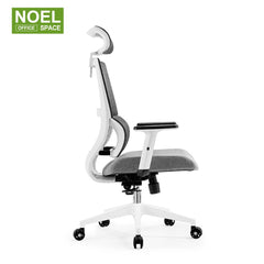 Mars-H(White PP), 360 Revolving Executive Swivel Chairs Cheap Black White OEM Fashionable Style Modern Adjustable Furniture Office Chair