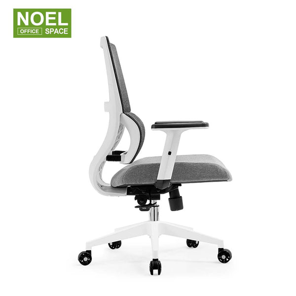 Mars-M(White PP), 360 Revolving Executive Swivel Chairs Cheap Black White OEM Fashionable Style Modern Adjustable Furniture Office Chair