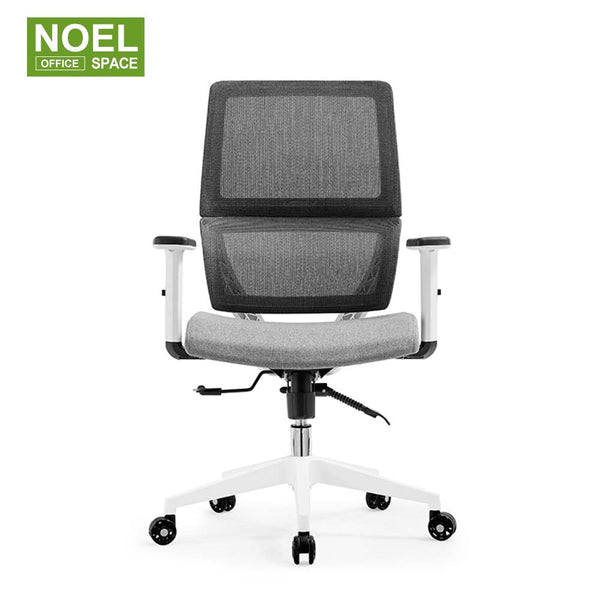 Mars-M(White PP), 360 Revolving Executive Swivel Chairs Cheap Black White OEM Fashionable Style Modern Adjustable Furniture Office Chair