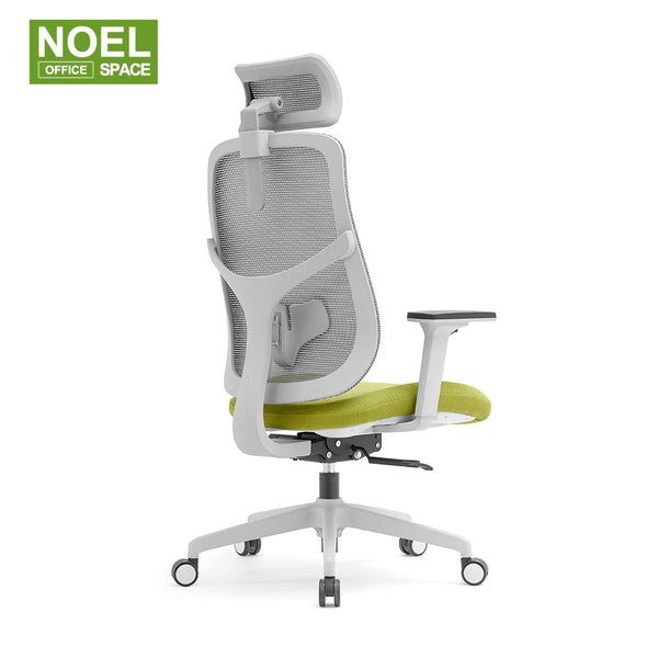 Moda-HG，New design yellow color4D armrest ergonomic mesh office chair