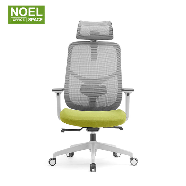 Moda-HG，New design yellow color ergonomic mesh office chair