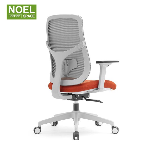 Moda-MG，New design orange color ergonomic mesh office chair