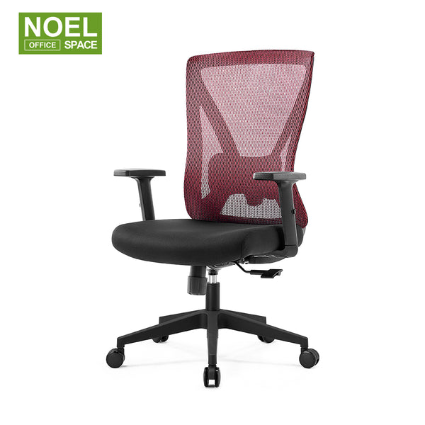 Oka-H/M/V(Nylon base)-Red/Blue,High Back Office Chair Executive Gaming Office Chair