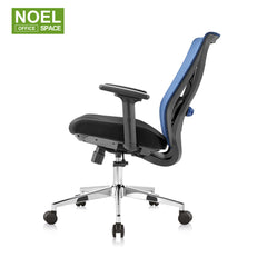 Oka-H plus（Blue）/M, Factory Direct Sales Office Lift Chair Ergonomics Backrest Adjustment Lift Rotating Portable Office Chair