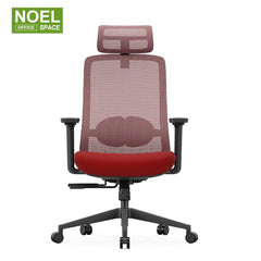 Pro-H/M/V,simple choice red color office chair with 3D headrest