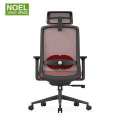 Pro-H/M/V,simple choice red color office chair with 3D headrest