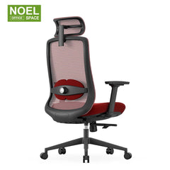 Pro-H/M/V,simple choice red color office chair with 3D headrest