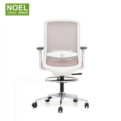 Pro-MW/M (Foot ring),Classic design mid back mesh office chair with foot ring