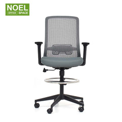 Pro-MW/M (Foot ring),Classic design mid back mesh office chair with foot ring