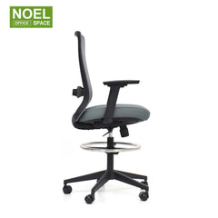 Pro-MW/M (Foot ring),Classic design mid back mesh office chair with foot ring
