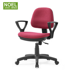 Reba,simple fabric fixed PP armrest computer chair