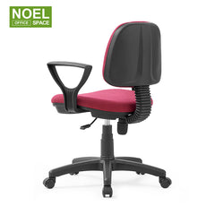 Reba,simple fabric fixed PP armrest computer chair