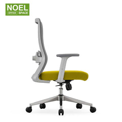 Rina-MG,NEW color mid back office chair with height adjustable armrest