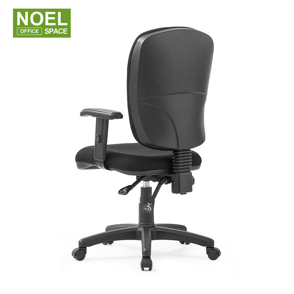 Rita,black color fabric computer chair