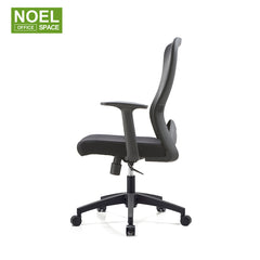Sammy-M(Black frame）,mid back mesh office chair.