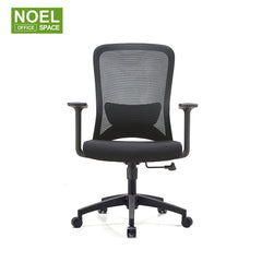 Sammy-M(Black frame）,mid back mesh office chair.