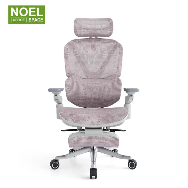 Teko-HG-MF (Massage,6D arm),Pink color new arrival ergonomic office chair with massage lumbar support