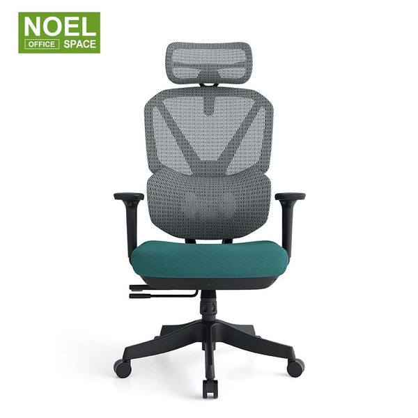 Teko-H (Massage lumbar support),High back ergonomic office chair with 4D headrest