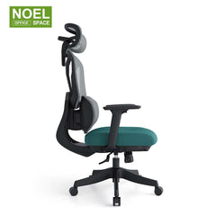 Teko-H (Massage lumbar support),High back ergonomic office chair with 4D headrest