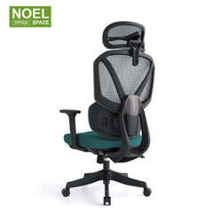 Teko-H (Massage lumbar support),High back ergonomic office chair with 4D headrest