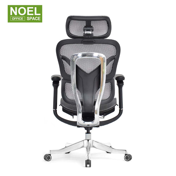 Zeno-HG/H (Alum back frame),full back height adj. ergonomic chair with electric gaslift