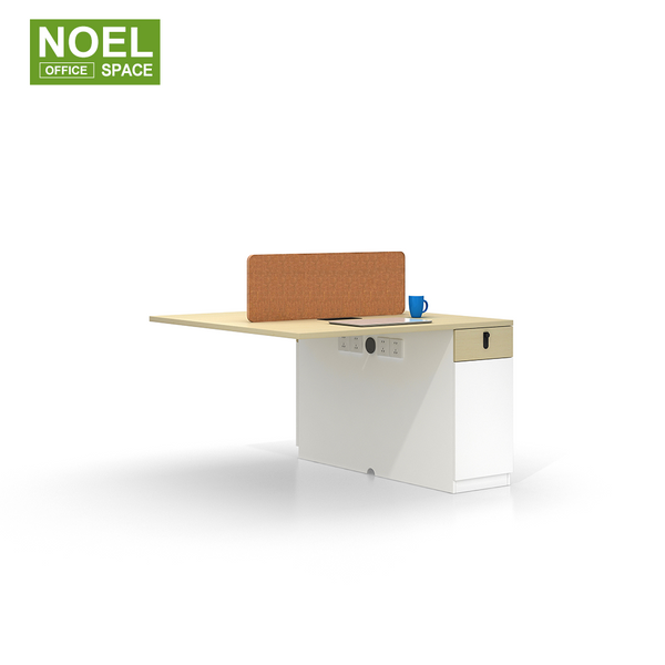 T2-DL1212B,simple design customizable 2 staff workstation