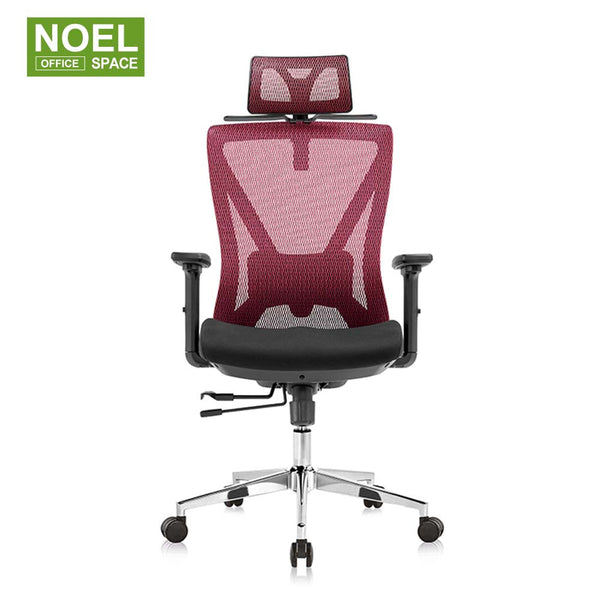Oka-H plus（Red）/M/V, Mesh swivel ergonomic mesh chair rocking office chairs