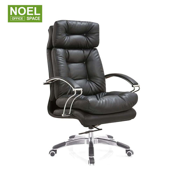 Otis-H, Executive Office Chair with Lumbar Support Arms Executive Judge Task chair Rolling Swivel PU Leather Chair