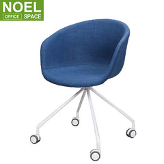 Nata, Modern style durable executive swivel full fabric seat office chair with plastic cover
