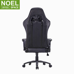 Elite, Swivel Leather Office Chair,Lumbar Support and Headrest,Racing Style High-back Gaming Chair