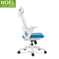 Sky-H (White), Grey  back Blue seat ergonomic mesh office chair wheel chair swivel