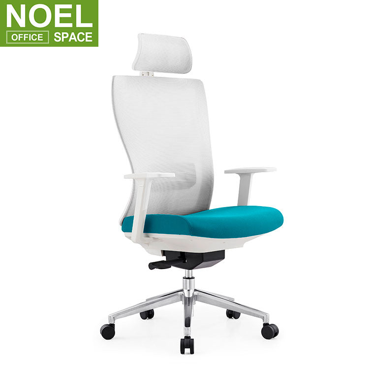 Imove-H (White nylon), Best selling highback nylon swivel office ergonomic mesh chair executive chair