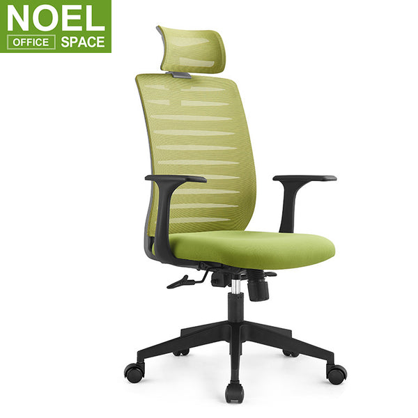 Angel-H, Green ergonotic chair for office mesh chair for boss Fix arm chair for staff