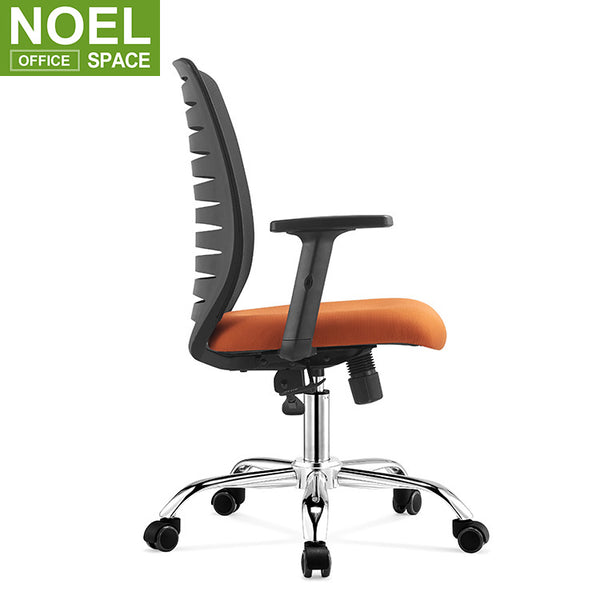 Angel-M, Office chair mesh mid back ergonomic chair orange