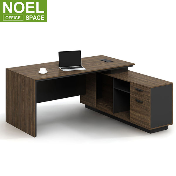 Simplicity Environmentally friendly durable Table top with black plastic wire box executive desk