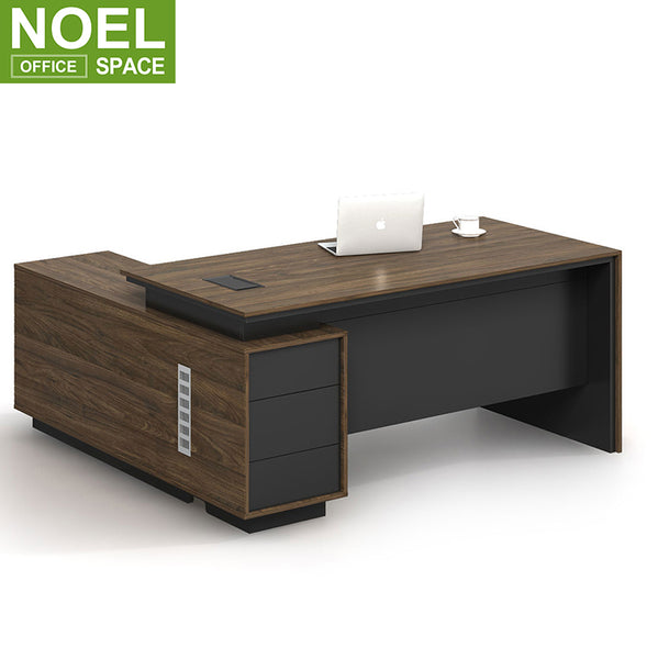 Simplicity Environmentally friendly durable Table top with black plastic wire box executive desk