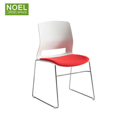 Dallas-T-S, Manufacture Good Quality Colorful Plastic Seat With Metal Chromed Legs Dining Chair