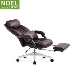 Diego-H(footrest), High back ergonomic durable executive reclining sleeping office leather boss chair