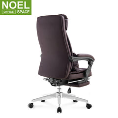 Diego-H(footrest), High back ergonomic durable executive reclining sleeping office leather boss chair