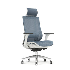 High back nylon mesh seat office chair+ PP with fiber white back frame