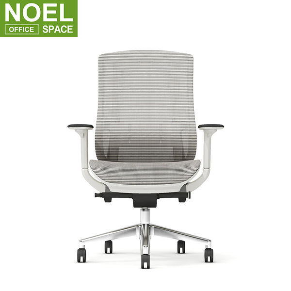 Flex-M (White PP), New Office Commercial Lift Swivel High Quality Ergonomic Mesh Fabric Chair