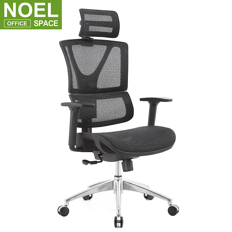 Farley-H, High Back Multifunctional Ergonomic Chair Comfortable Office Chair With Seat Sliding