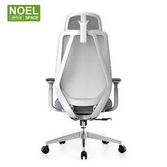 Farris-H (Grey), New Product Ergonomic Mesh Office Chair 2D Headrest Full Chair Passed BIFMA 3D Armrest Multifunction Mechanism Fashion Unique Design