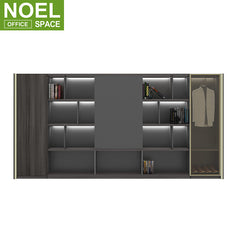 Multifunctional filing cabinet wardrobe with LED lights
