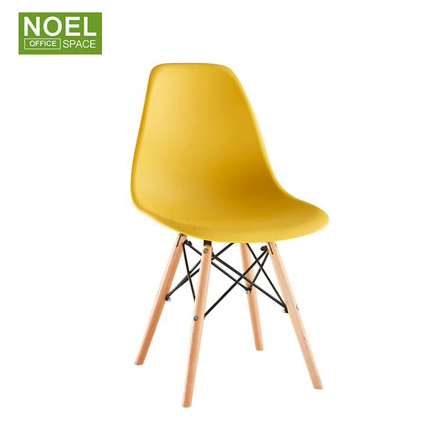 Helen-SW, Stylish cafe modern plastic chair with wooden leg cheap plastic chair price