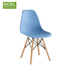 Helen-SW, Stylish cafe modern plastic chair with wooden leg cheap plastic chair price