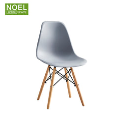 Helen-SW, Stylish cafe modern plastic chair with wooden leg cheap plastic chair price