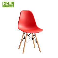 Helen-SW, Stylish cafe modern plastic chair with wooden leg cheap plastic chair price
