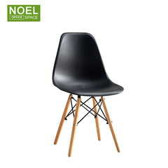 Helen-SW, Stylish cafe modern plastic chair with wooden leg cheap plastic chair price