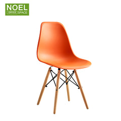 Helen-SW, Stylish cafe modern plastic chair with wooden leg cheap plastic chair price